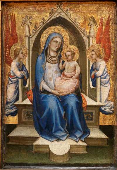 Madonna in trono tra due angeli adoranti, c.1400 da Lorenzo Monaco